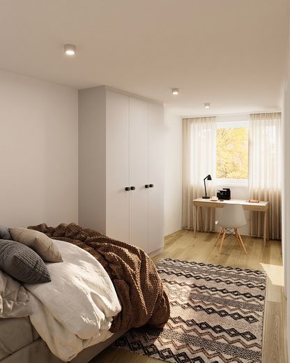 Da personalizzare ora: 3 locali completamente ristrutturato con loggia esposta a sud – Giesing | senza provvigione – Schlafzimmer 2