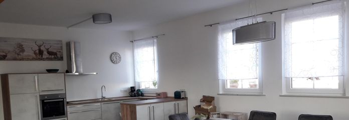 Küche und Essbereich