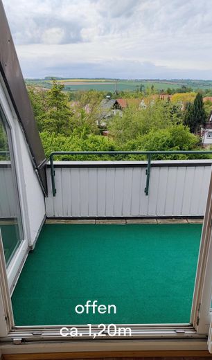Blick aus der offenen Loggia