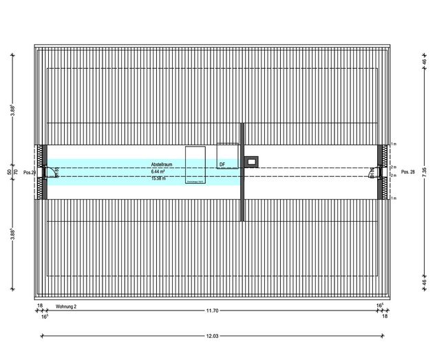 Wohnen wie im Eigenheim: 4,5-Raum-Maisonette im 2-FH, Garten, Erstbezug, Energiesparhaus – Spitzboden