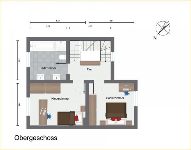 Grundriss Obergeschoss