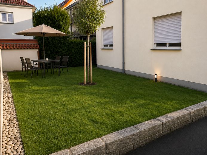 Bahçeli, yüksek standartlı 3 odalı daire – Homeoffice için de ideal – Garten 