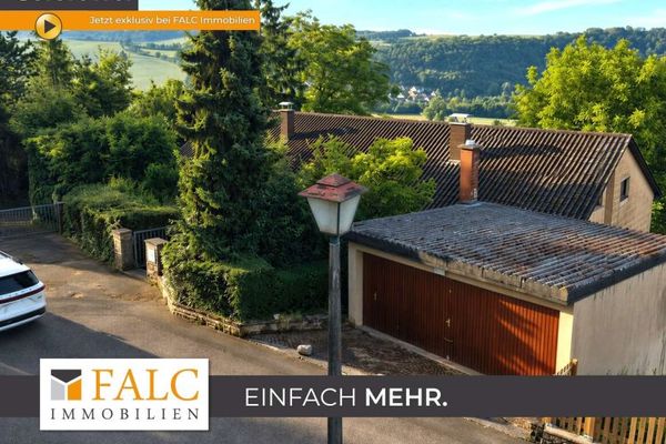 Paradiso naturale con vista panoramica sulla città! Bifamiliare con oltre 4.200 m² di terreno - FALC Immobilien
