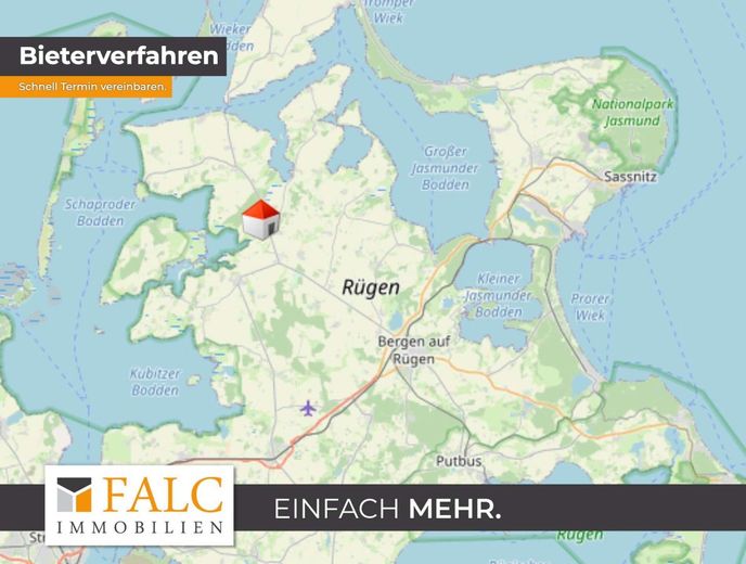 Einfamilienhaus mit großem Grundstück auf Rügen – Standort