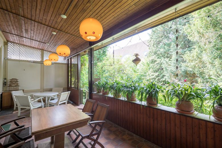 Veranda mit Blick ins Grüne