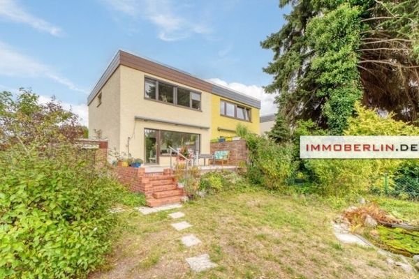 IMMOBERLIN.DE - İdilîk güney bahçeli ve garajlı son derece cazip ikiz ev