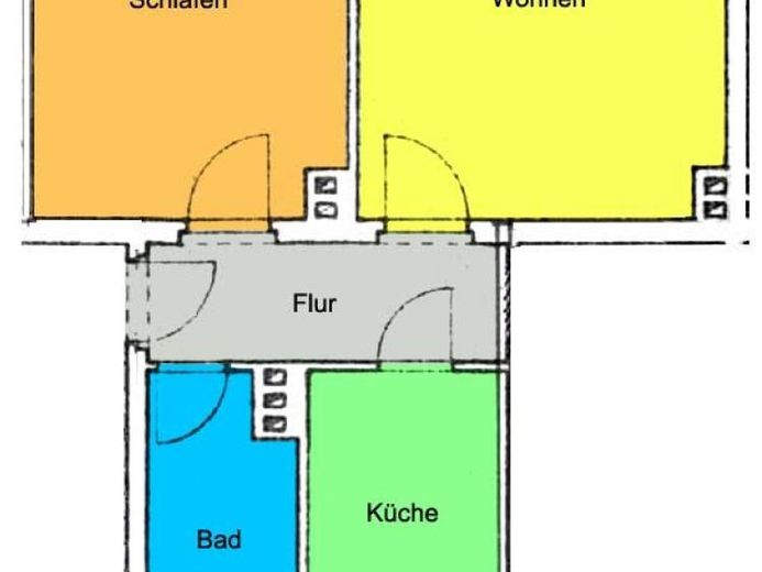 Gepflegte 2-Zimmerwohnung in idyllischer Umgebung! Ruhig und grün! – फोटो 1