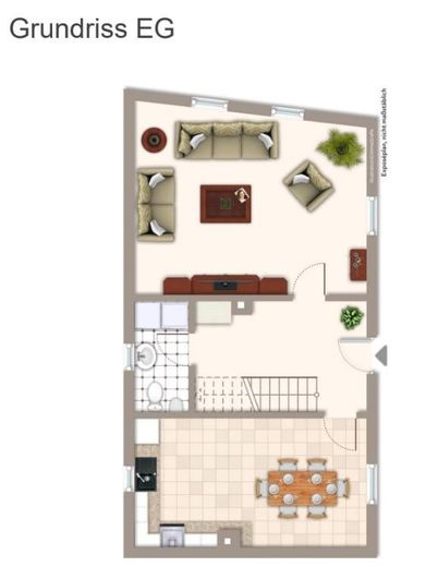 Komplett renoviertes Reihenendhaus mit großem Dachstudio und separatem Garten in Harthausen – Erdgeschuss
