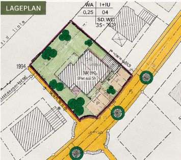 Gartenwohnung, wohnen fast wie im eigenen Haus - komplett renoviert – Lageplan, für Garteneindruck