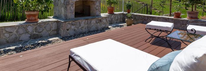 Offener Kamin Terrasse