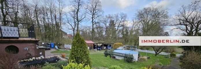 IMMOBERLIN.DE - Schönes Einfamilienhaus auf großzügigem Grundstück in ländlicher Lage