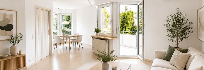 Provisionsfrei 3,5-Zimmer-Wohnung mit 2 Balkonen, Klimaanlage & Tiefgaragenstellplatz in Schwaikheim