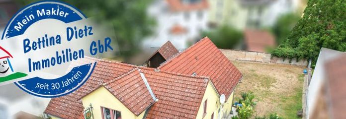 DIETZ: Wohn- und Geschäftshaus am Babenhäuser Bahnhof mit Biergarten und weiterem Baugrundstück!