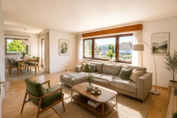 Aidlingen : Appartement lumineux de 4,5 pièces avec 2 terrasses au rez-de-chaussée