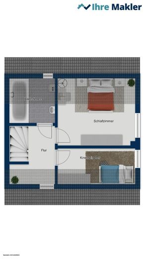 Holzhaus mit Geschichte und viel Potenzial in ruhiger Wohnlage von Bordesholm – Dachgeschoss