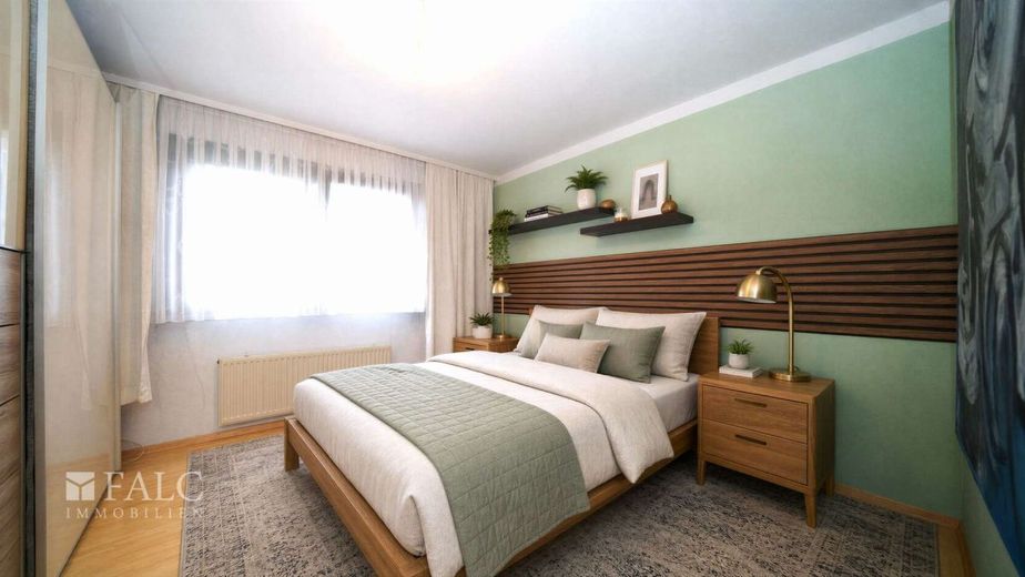 Tolle 3-Zimmer-Wohnung im Herzen von Heilbronn! Mit Aufzug, Balkon und Stellplatz! - FALC Immobilien – Schlafzimmer