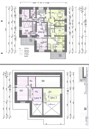 Grundriss WHG3 und WHG4