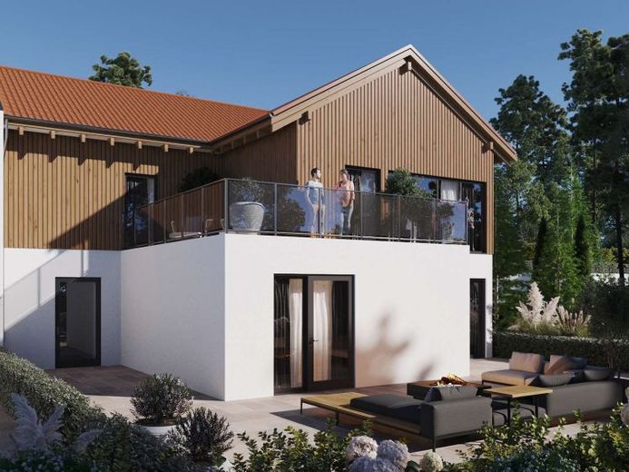 Hanglage de Luxe: Modernes Familien-Domizil auf zwei Ebenen & Wellness-Bad – Foto 1