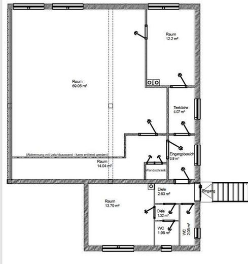 Spazio versatile per ufficio o studio di circa 120 m² | Distribuzione flessibile degli ambienti | Karben – Photo 2