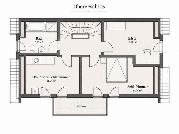 À vendre : maison jumelée de 5,5 pièces, sans commission et prête à emménager – Obergeschoss