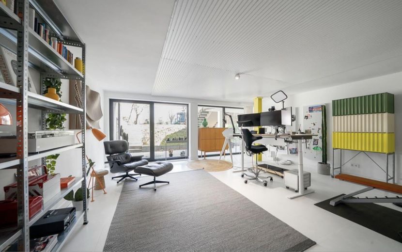 منزل معماري غامر بالضوء على قطعة أرض مساحتها 1.802 م² في موقع هادئ في بارغتههايده – Arbeitszimmer im Souterrain