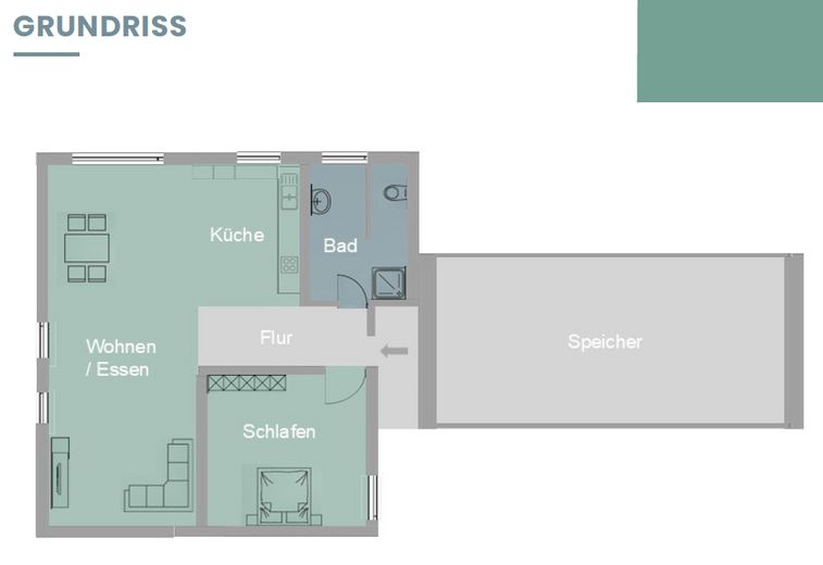 Erstbezug nach Renovierung – lichtdurchflutete 2‑Zi.-Wohnung mit Garage & Glasfaseranschluss – Foto 7