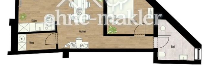 Première occupation après rénovation complète - 54 m², logement individuel avec entrée séparée et grande terrasse