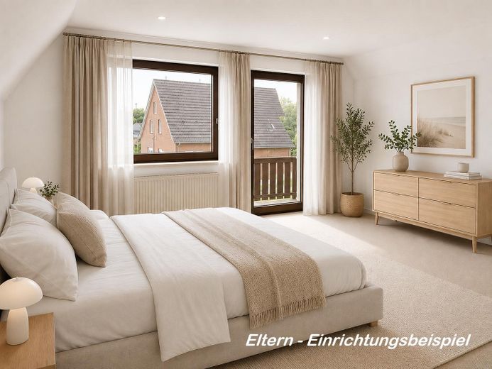 Sans commission – sans agent immobilier | Un espace modulable avec jardin idyllique à 5 km de la mer – Eltern Wohnbeispiel
