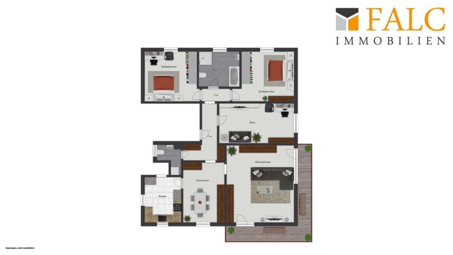 Wohnen auf einer Ebene - 143 m² modernisiert mit Balkon &amp; Garage – EG