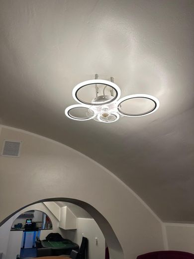 Historisches Flair trifft Moderne: Exklusiver, kernsanierter Gewölbekeller  mit High-End-Ausstattung "das Einzigartige" – 08_Led Lampen mit Ventilator beidseitig rotierbar und dimmbar + farbwechsel (Fernbedienung)