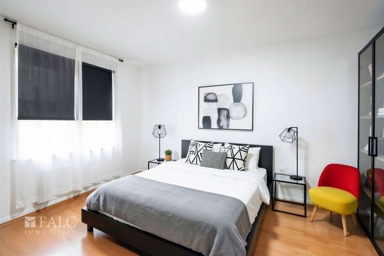 Stadtleben mit Charme - Eigentumswohnung in Düsseldorf-Unterbilk – Schlafzimmer 1 - (KI generiert)