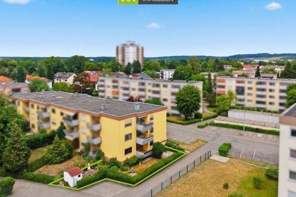 360° | Weingarten – appartement 3 pièces avec part de jardin – place de parking souterrain & place de parking