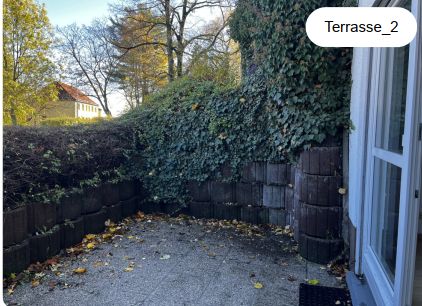 Exklusive 2-Raum Wohnung mit Terrasse/Garten, Stellplatz und EBK – Terrasse