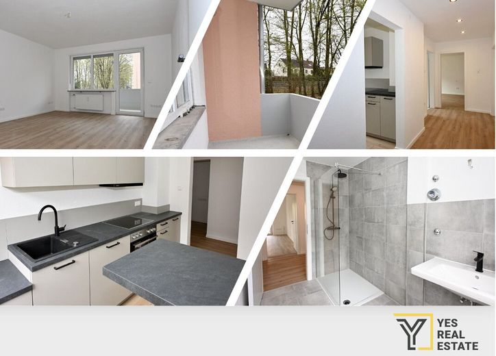 Hochwertig sanierte 2ZKB-Hochpaterre-Wohnung mit Balkon – Alpenstr. ETW