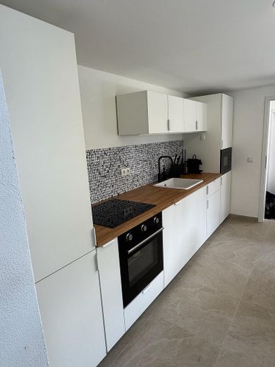 Voll möbliert: Brandneue, liebevoll eingerichtete Wohnung mit großer Terrasse und Garten in Dresden – Küche