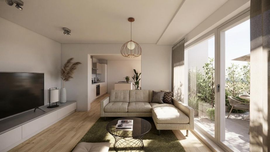 GERESERVEERD - Het totaalpakket: appartement met 3-4 kamers met eigen tuin, carport en parkeerplaats – unverbindliche Visualisierung