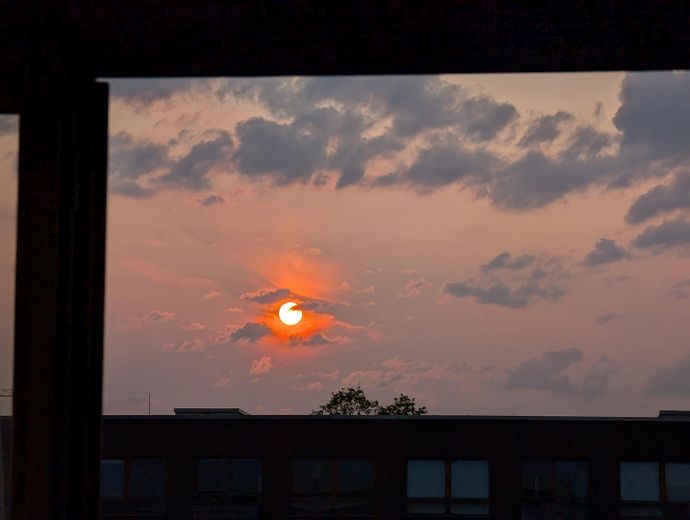 Ausblick Sonnenuntergang