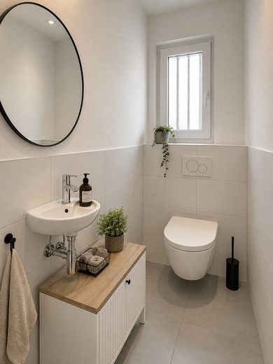 Geräumige 4-Zimmer-Wohnung mit Balkon in gepflegtem Mehrfamilienhaus – Gäste WC
