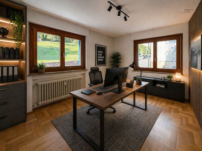 Haus im Haus- 6,5 Zimmer Wohnung in zentraler Lage – Home Office
