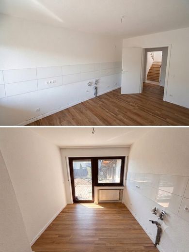 Großzügige 2-Zimmer-Erdgeschosswohnung mit eigener Terrasse, Garten & Garage in Duisburg-Baerl – Küche (neu)