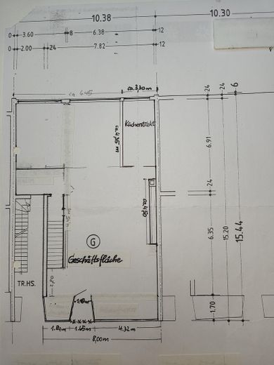 Grundriss Geschäftsfläche EG