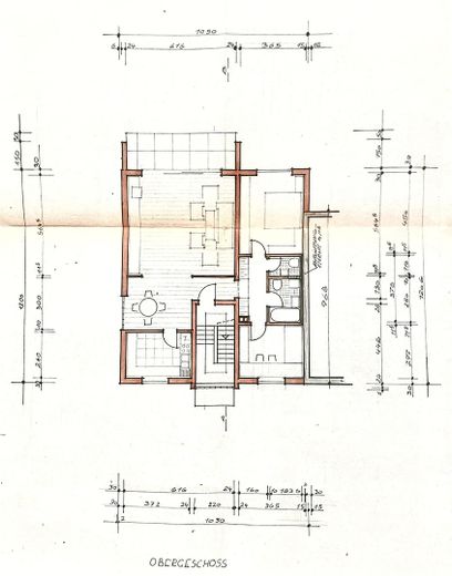 3,5-Zimmer Wohnung (1. Stock) mit Garten u. Garage - Mannheim-Vogelstang – Grundriss