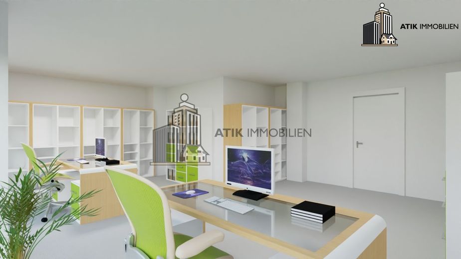 ATIK: Klimatisierte Bürofläche im Erdgeschoss mit Top Preis-Leistungs-Verhältnis - provisionsfrei – Innenvisualisierung