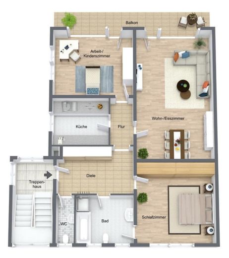 Renovierte 3-Zimmer-Wohnung mit Balkon in Schifferstadt – Foto 1