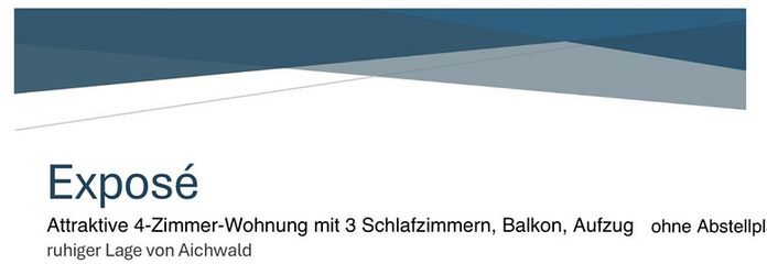 4 Zimmer Wohnung Aichwald