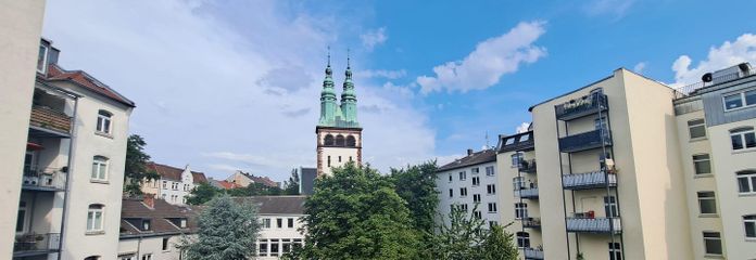 Blick Richtung Friedenskirche