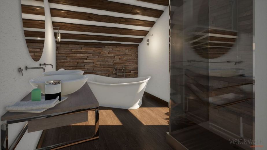 DAĞDA ÖZEL KOŞULLAR İÇİN BİR EV – Ansicht Badezimmer