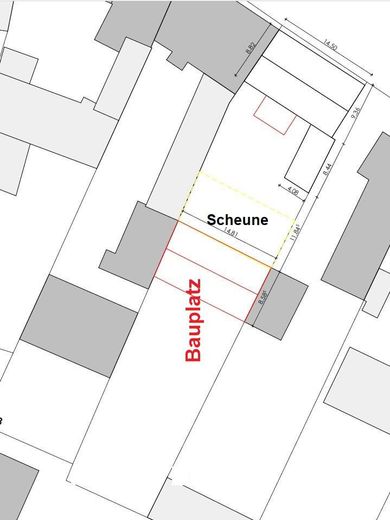 990 m² voller Möglichkeiten Zweifamilienhaus & Bauplatz – Lageplan