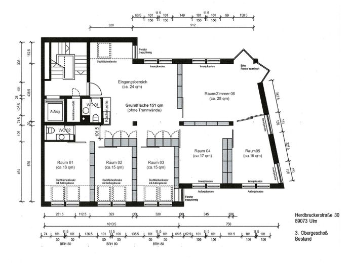 Grundriss Bestand