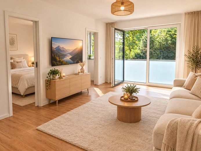 1,5 Zimmer Wohnung, EBK, Balkon, TG Stellplatz – Фото 1